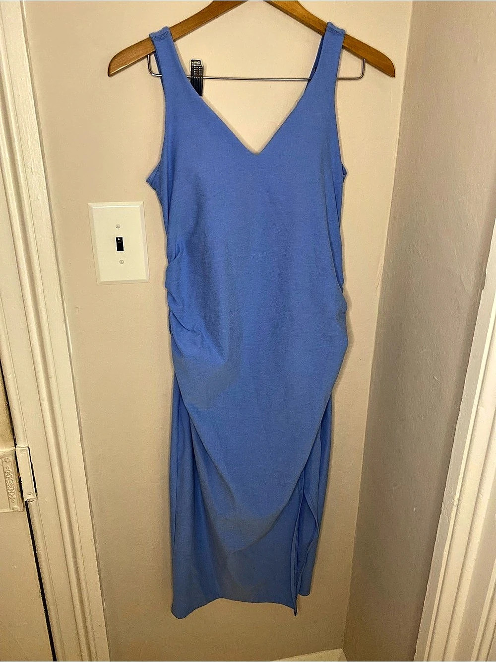 Beyond Yoga Spacedye Icon Maternity Dress Blue Size Large
